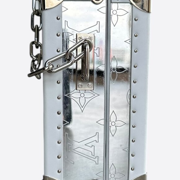 Louis Vuitton White Mirror Monogram Trunk - Picture 3 of 7